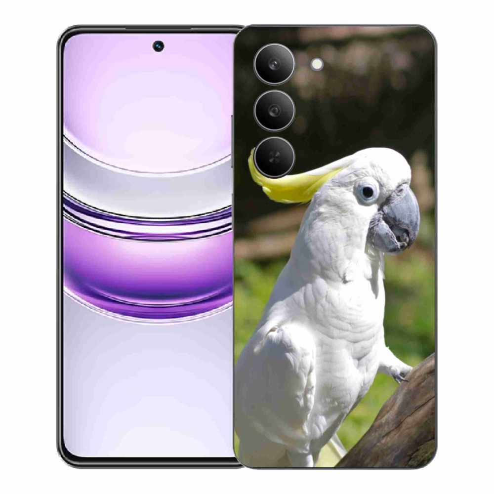 Gélový kryt mmCase na Realme 14x 5G - papagáj kakadu 2