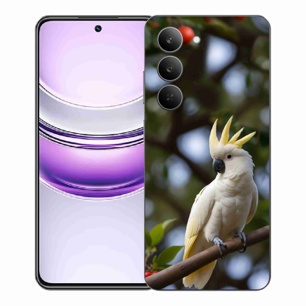 Gélový kryt mmCase na Realme 14x 5G - papagáj kakadu 3