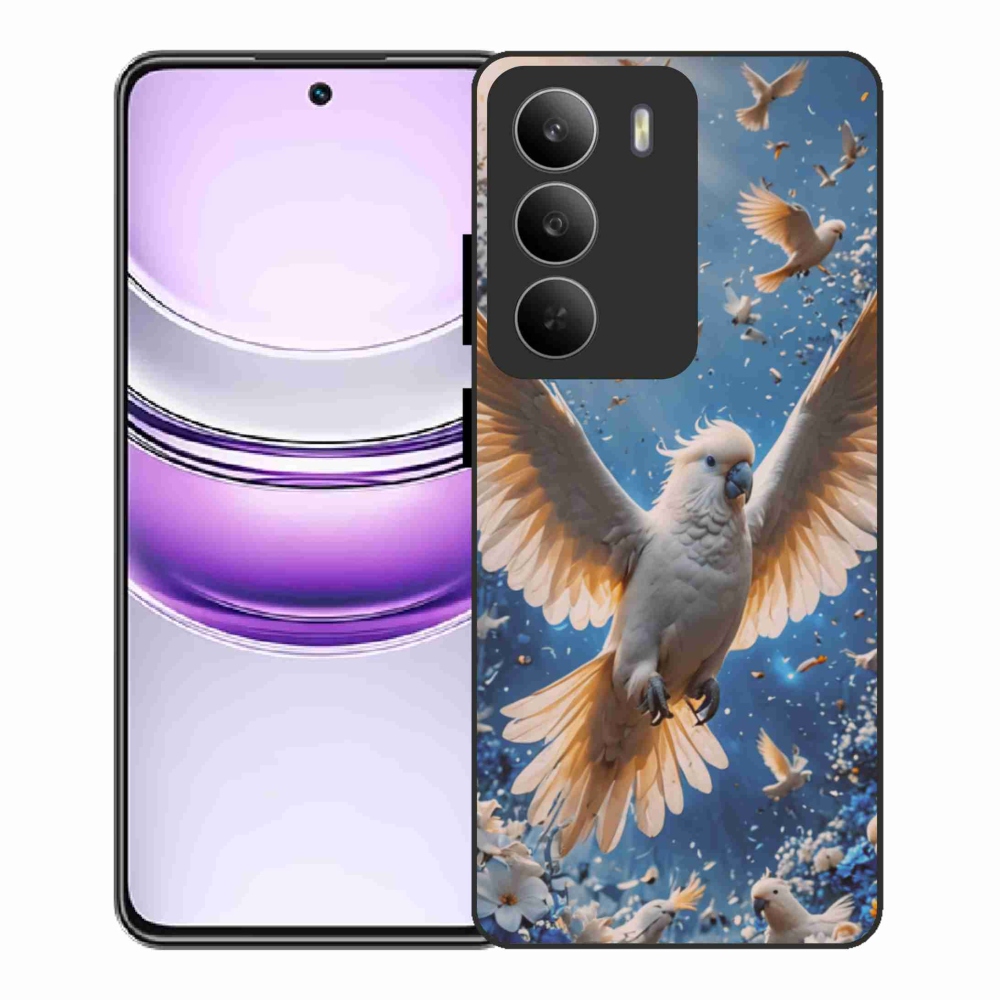 Gélový kryt mmCase na Realme 14x 5G - papagáj kakadu