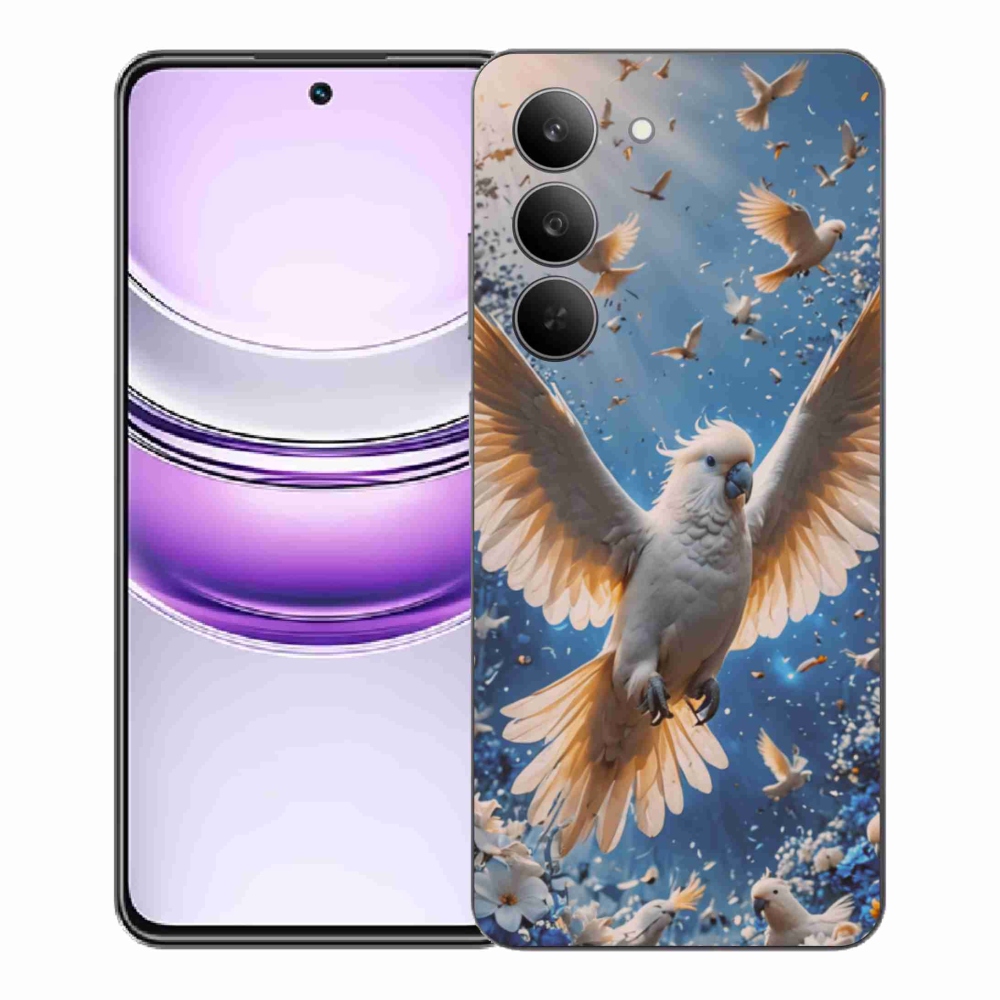 Gélový kryt mmCase na Realme 14x 5G - papagáj kakadu