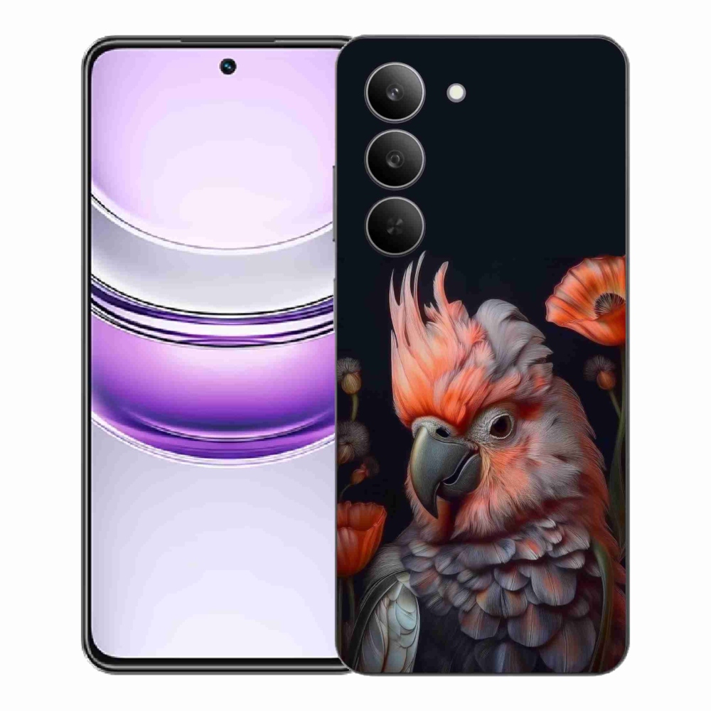 Gélový kryt mmCase na Realme 14x 5G - papagáj kakadu vo farbách