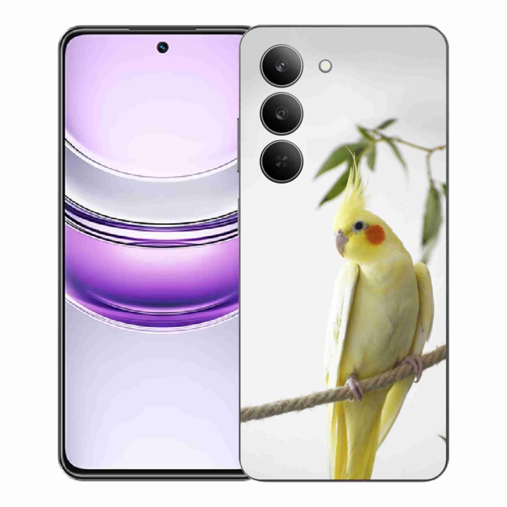 Gélový kryt mmCase na Realme 14x 5G - papagáj korela chocholatá