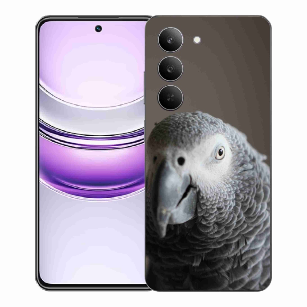 Gélový kryt mmCase na Realme 14x 5G - papagáj žako 2