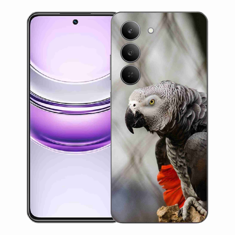 Gélový kryt mmCase na Realme 14x 5G - papagáj žako 3