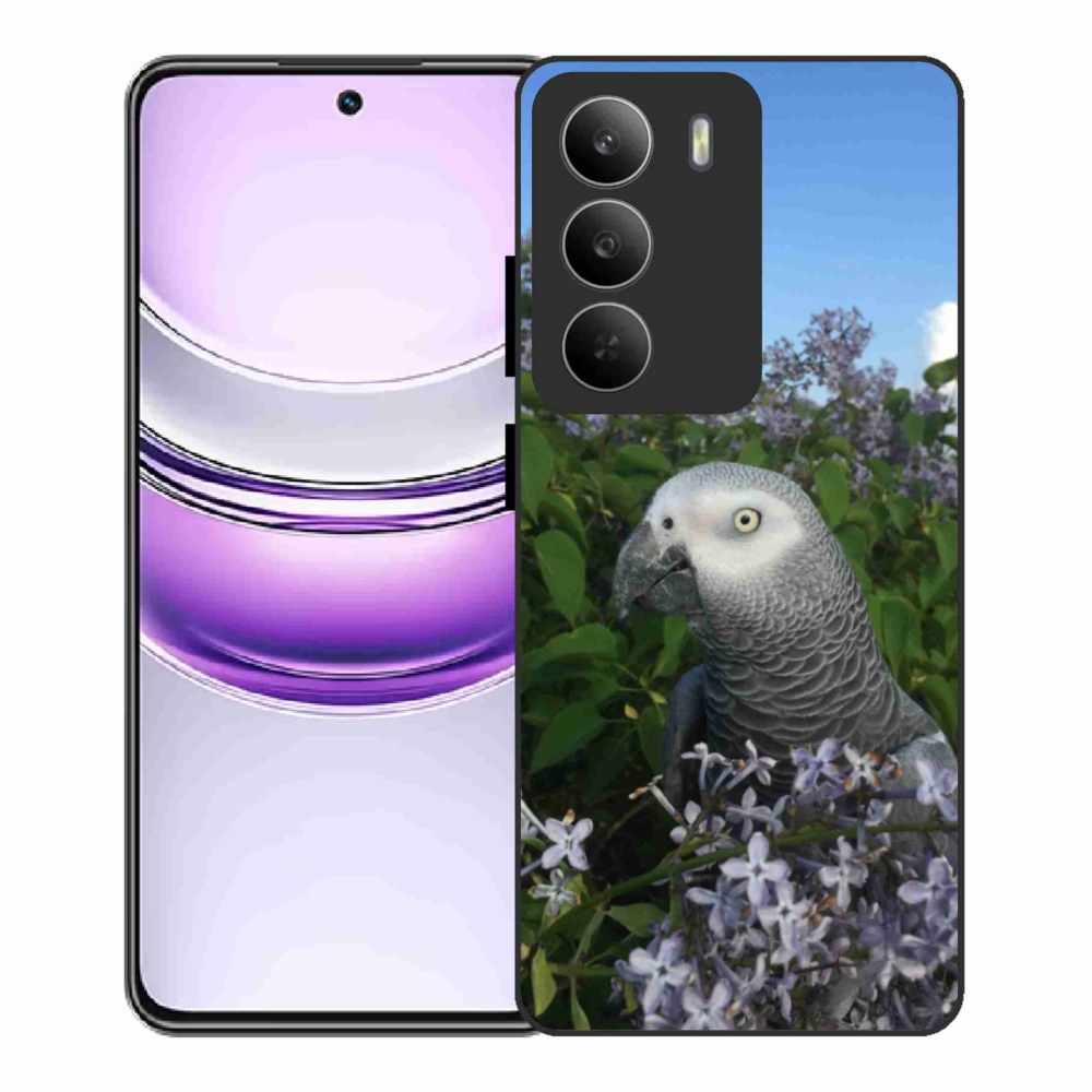 Gélový kryt mmCase na Realme 14x 5G - papagáj žako