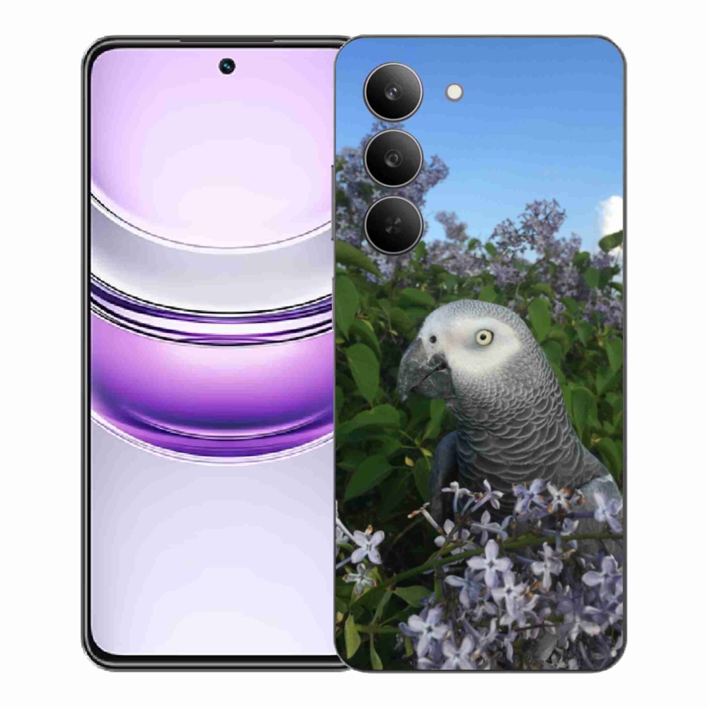 Gélový kryt mmCase na Realme 14x 5G - papagáj žako