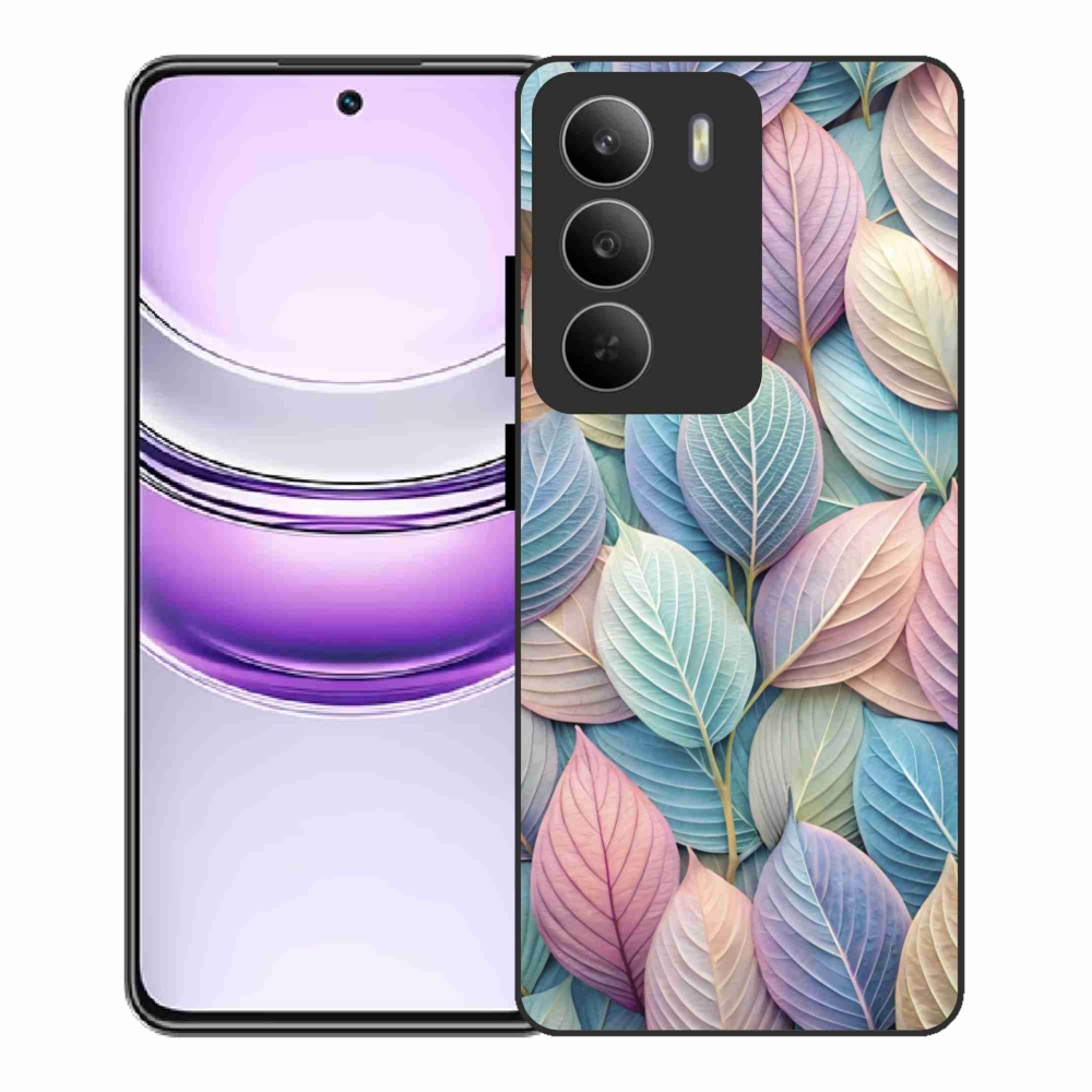 Gélový kryt mmCase na Realme 14x 5G - pastelové listy