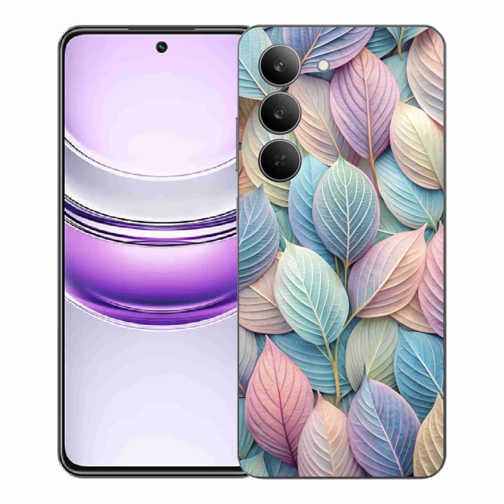 Gélový kryt mmCase na Realme 14x 5G - pastelové listy