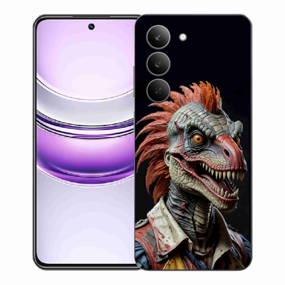 Gélový kryt mmCase na Realme 14x 5G - punk dinosaurus