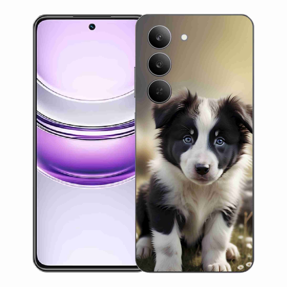 Gélový kryt mmCase na Realme 14x 5G - roztomilá border kólia