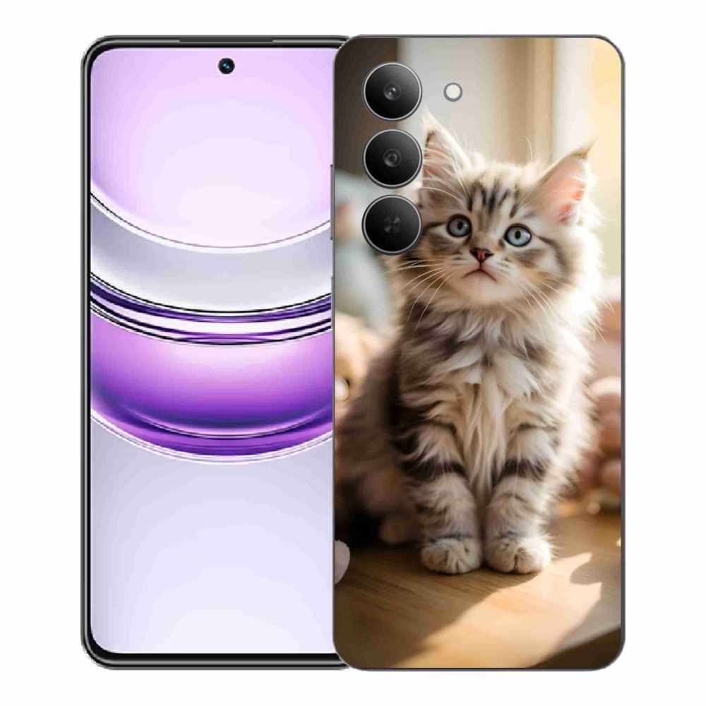 Gélový kryt mmCase na Realme 14x 5G - roztomilé mačiatko 10
