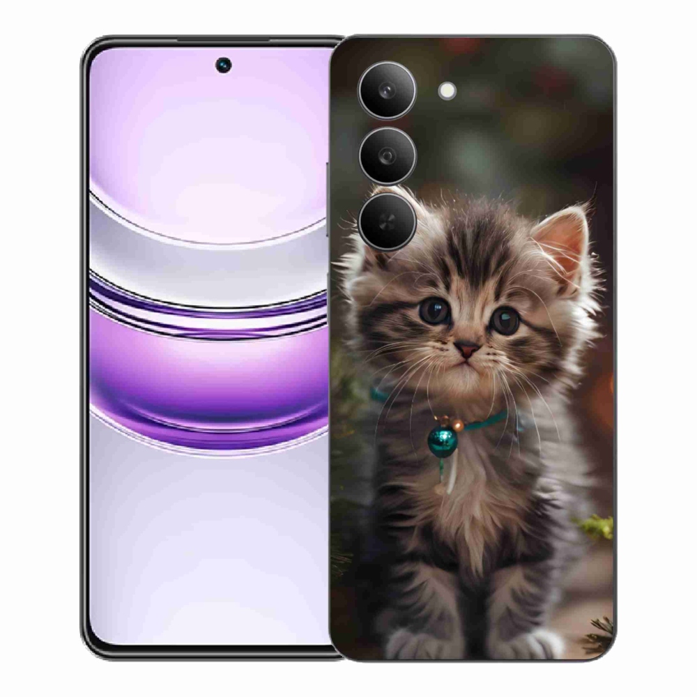Gélový kryt mmCase na Realme 14x 5G - roztomilé mačiatko 11