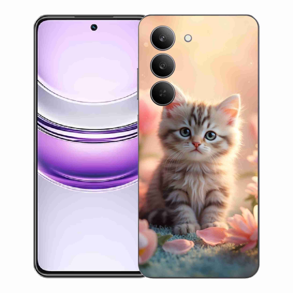 Gélový kryt mmCase na Realme 14x 5G - roztomilé mačiatko 8