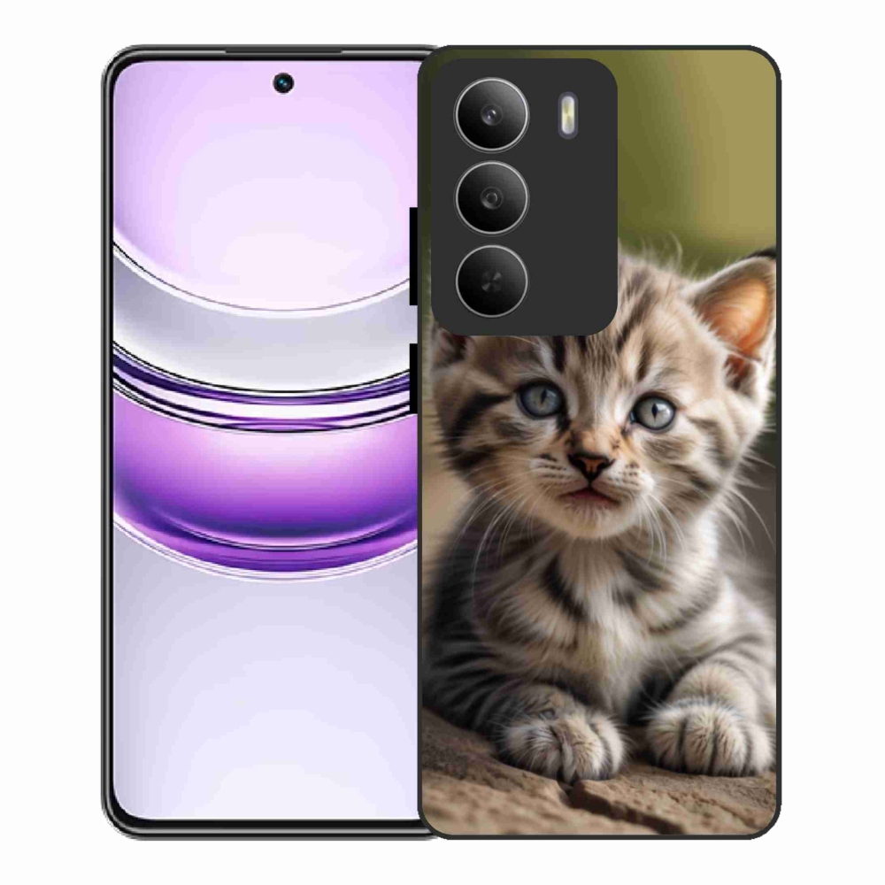 Gélový kryt mmCase na Realme 14x 5G - roztomilé mačiatko 9