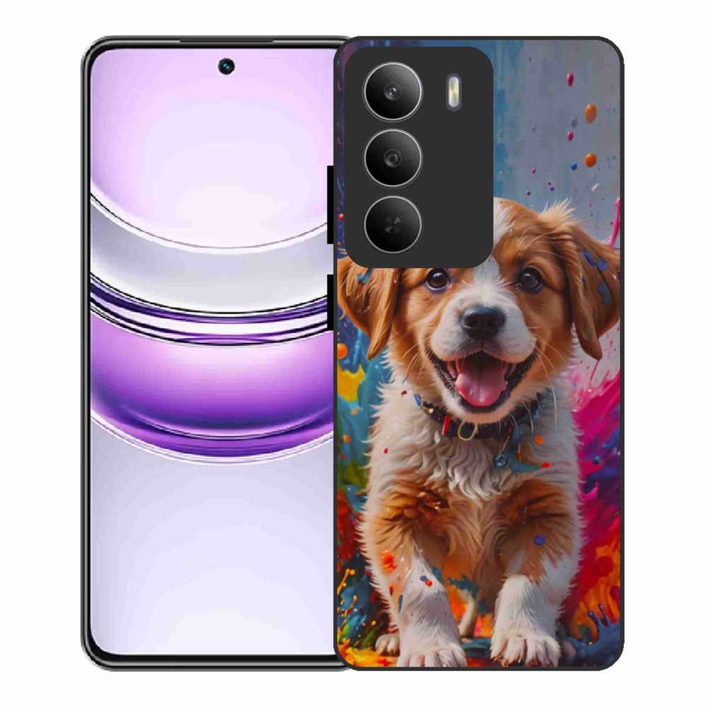 Gélový kryt mmCase na Realme 14x 5G - roztomilé šteňa 3