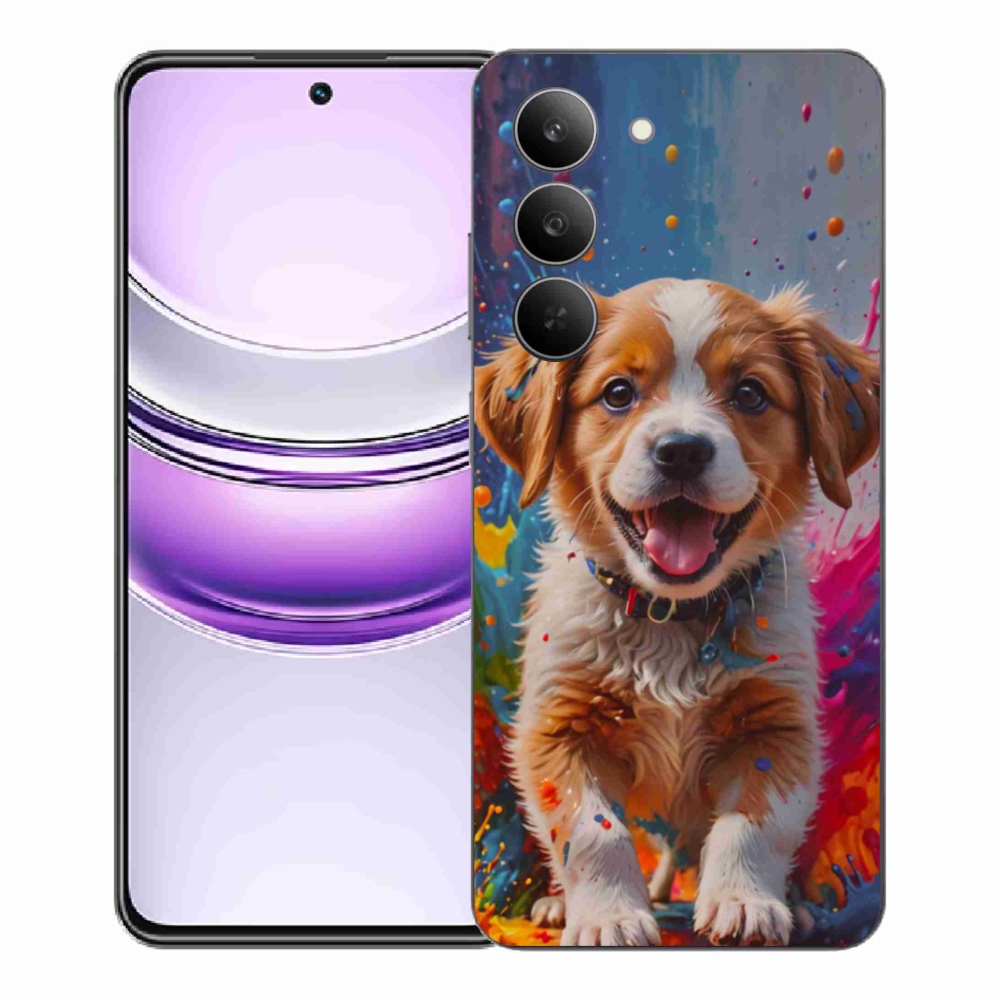 Gélový kryt mmCase na Realme 14x 5G - roztomilé šteňa 3