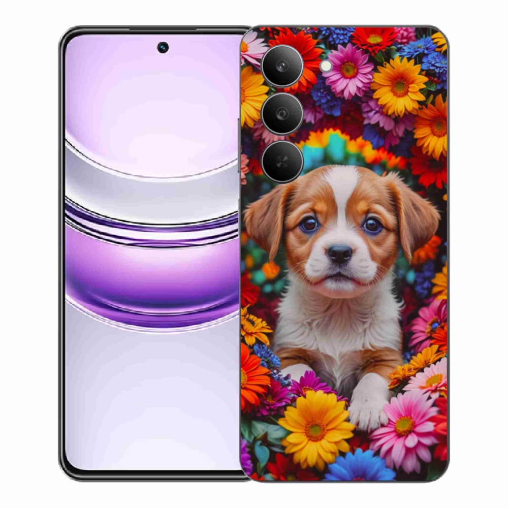 Gélový kryt mmCase na Realme 14x 5G - roztomilé šteňa