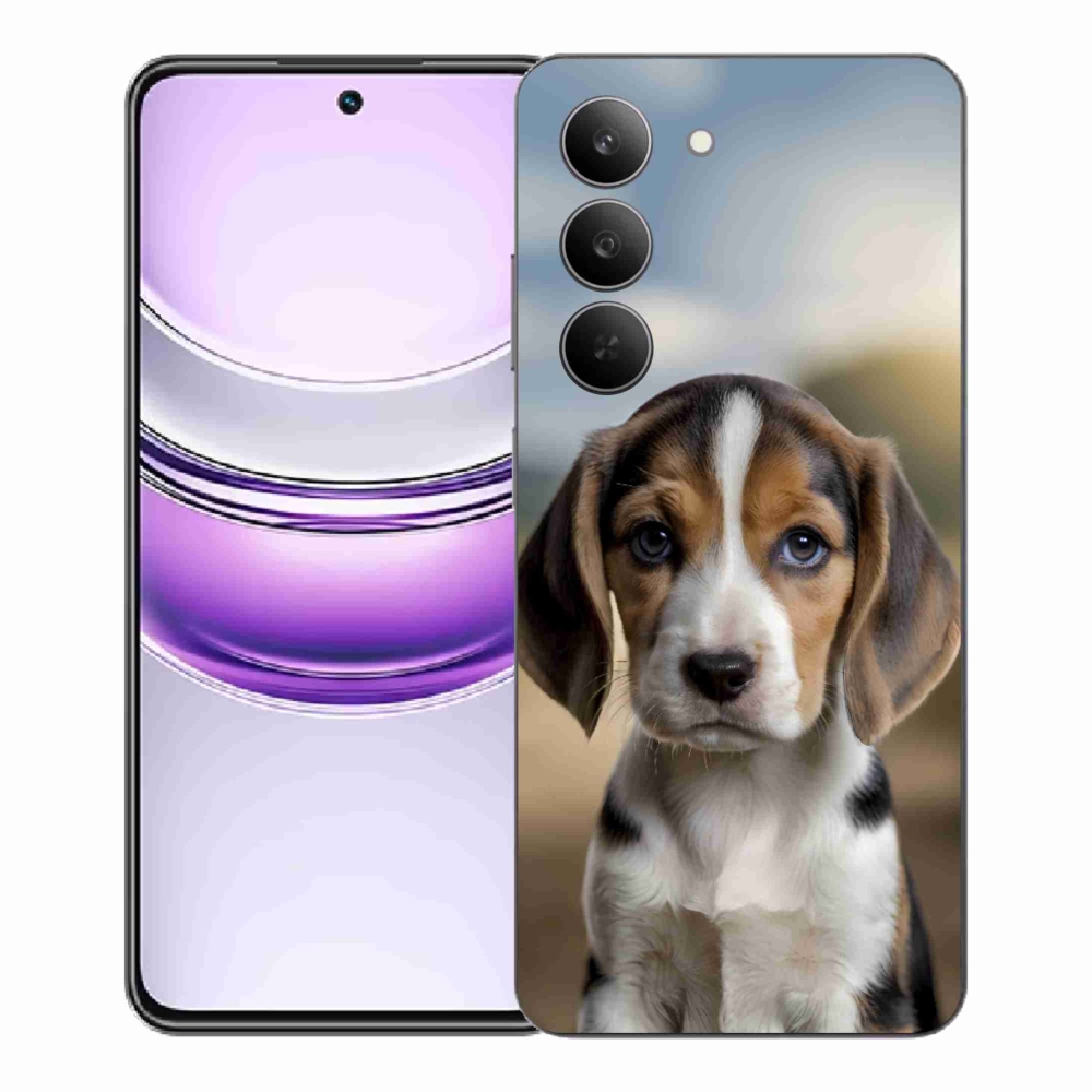 Gélový kryt mmCase na Realme 14x 5G - roztomilý bígl