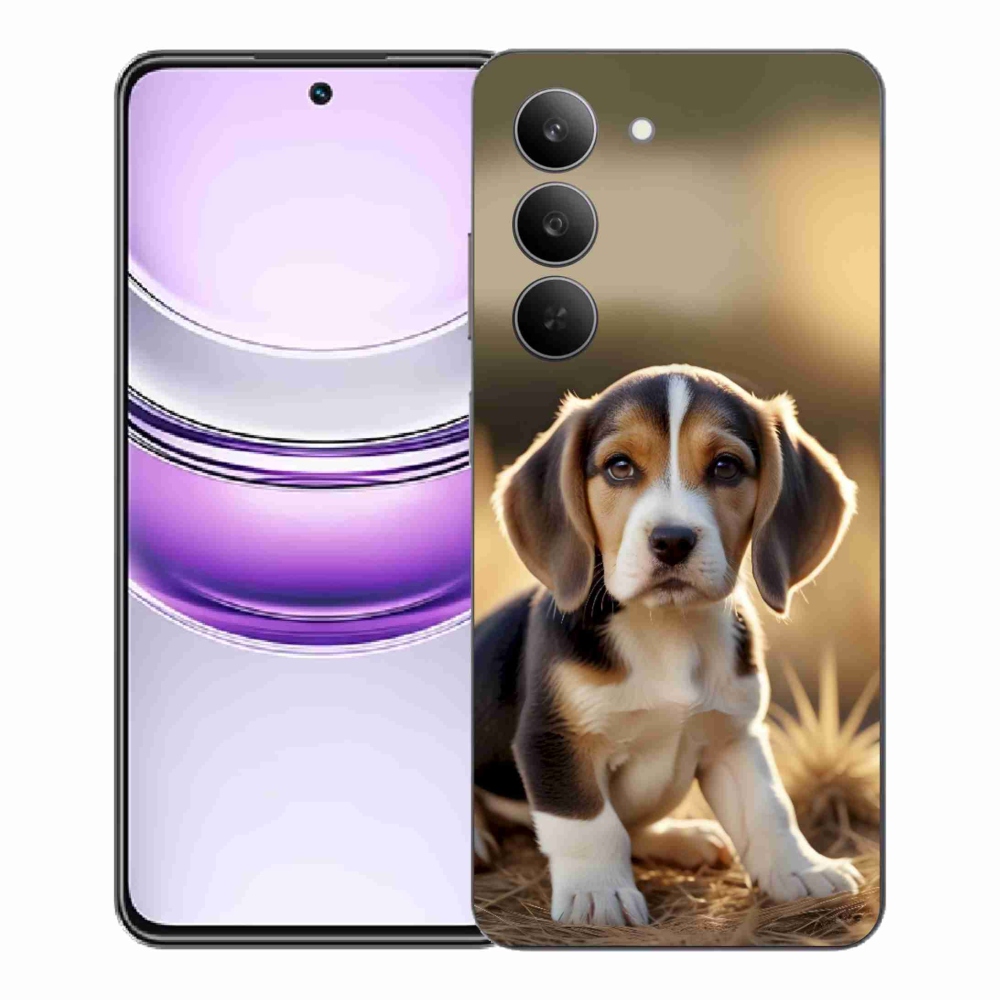 Gélový kryt mmCase na Realme 14x 5G - roztomilý bígl