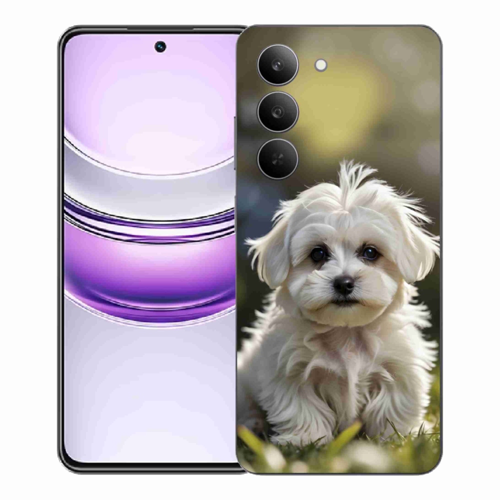 Gélový kryt mmCase na Realme 14x 5G - roztomilý maltézsky psík