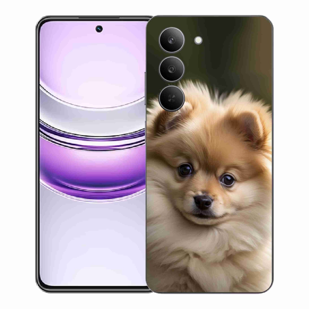 Gélový kryt mmCase na Realme 14x 5G - roztomilý pomeranian 2