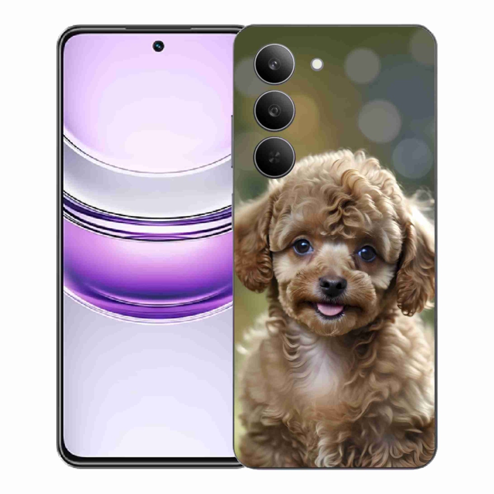 Gélový kryt mmCase na Realme 14x 5G - roztomilý pudel