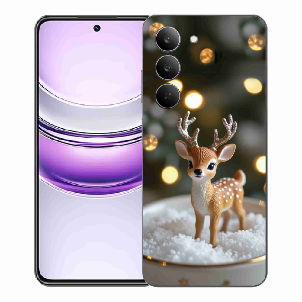 Gélový kryt mmCase na Realme 14x 5G - roztomilý vianočný jeleň