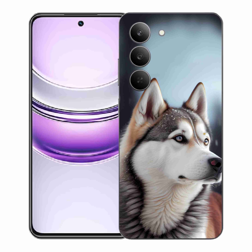 Gélový kryt mmCase na Realme 14x 5G - sibírsky husky