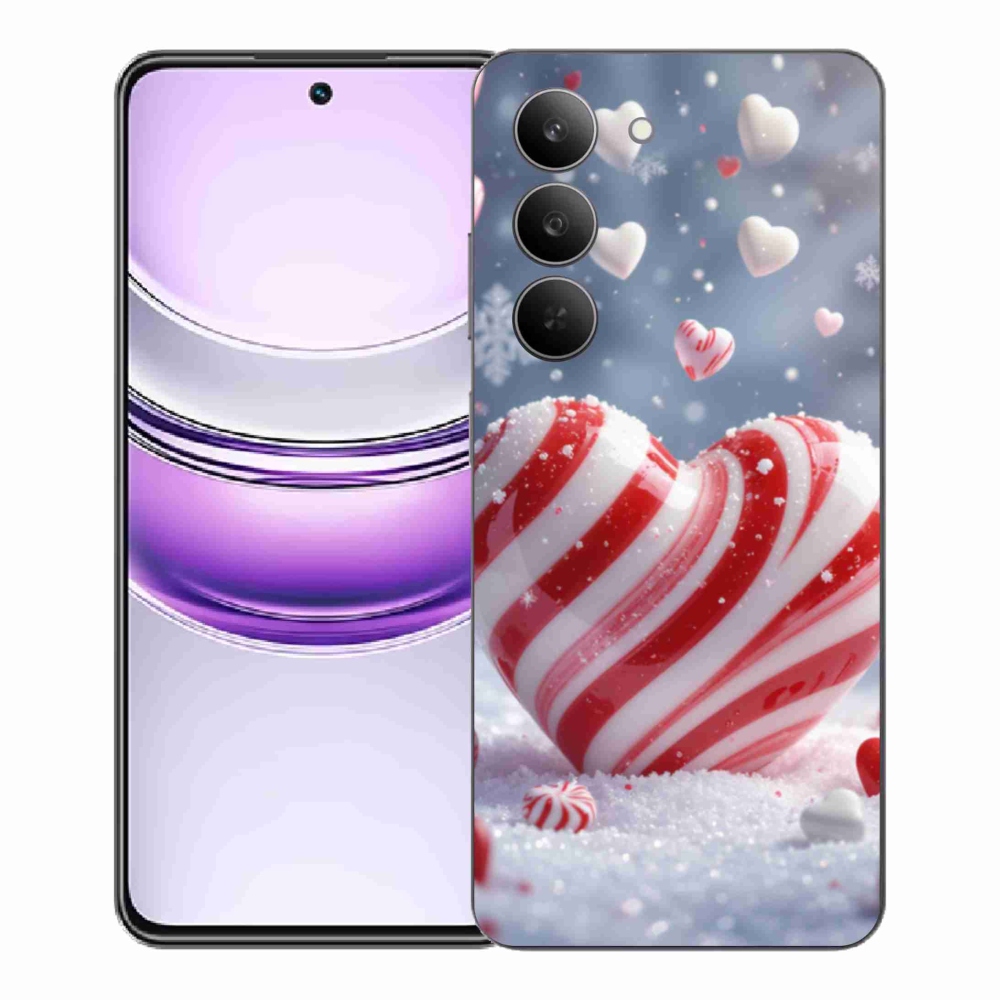 Gélový kryt mmCase na Realme 14x 5G - sladké srdce