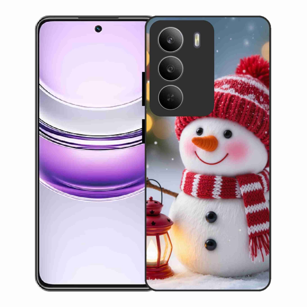 Gélový kryt mmCase na Realme 14x 5G - snehuliak 2