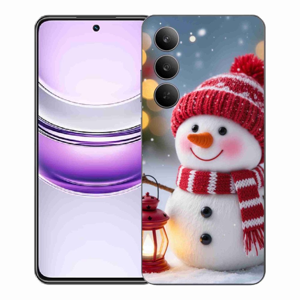 Gélový kryt mmCase na Realme 14x 5G - snehuliak 2