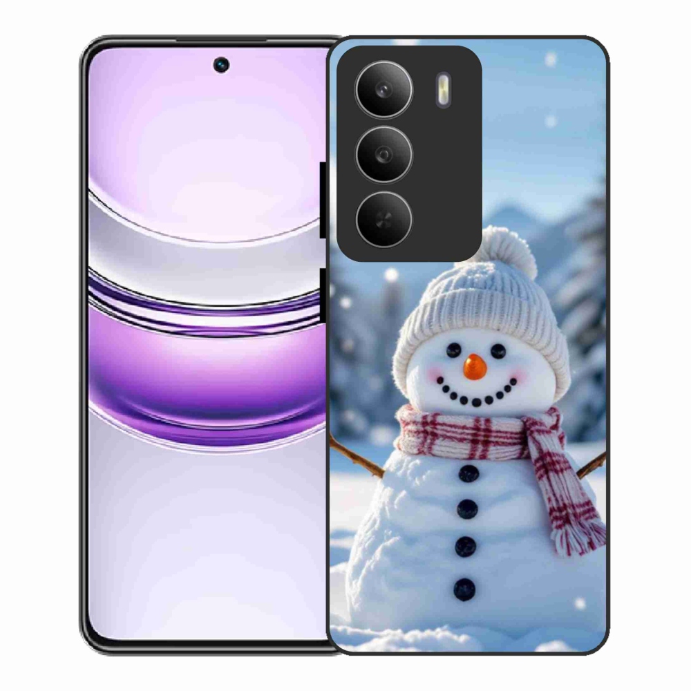 Gélový kryt mmCase na Realme 14x 5G - snehuliak 3