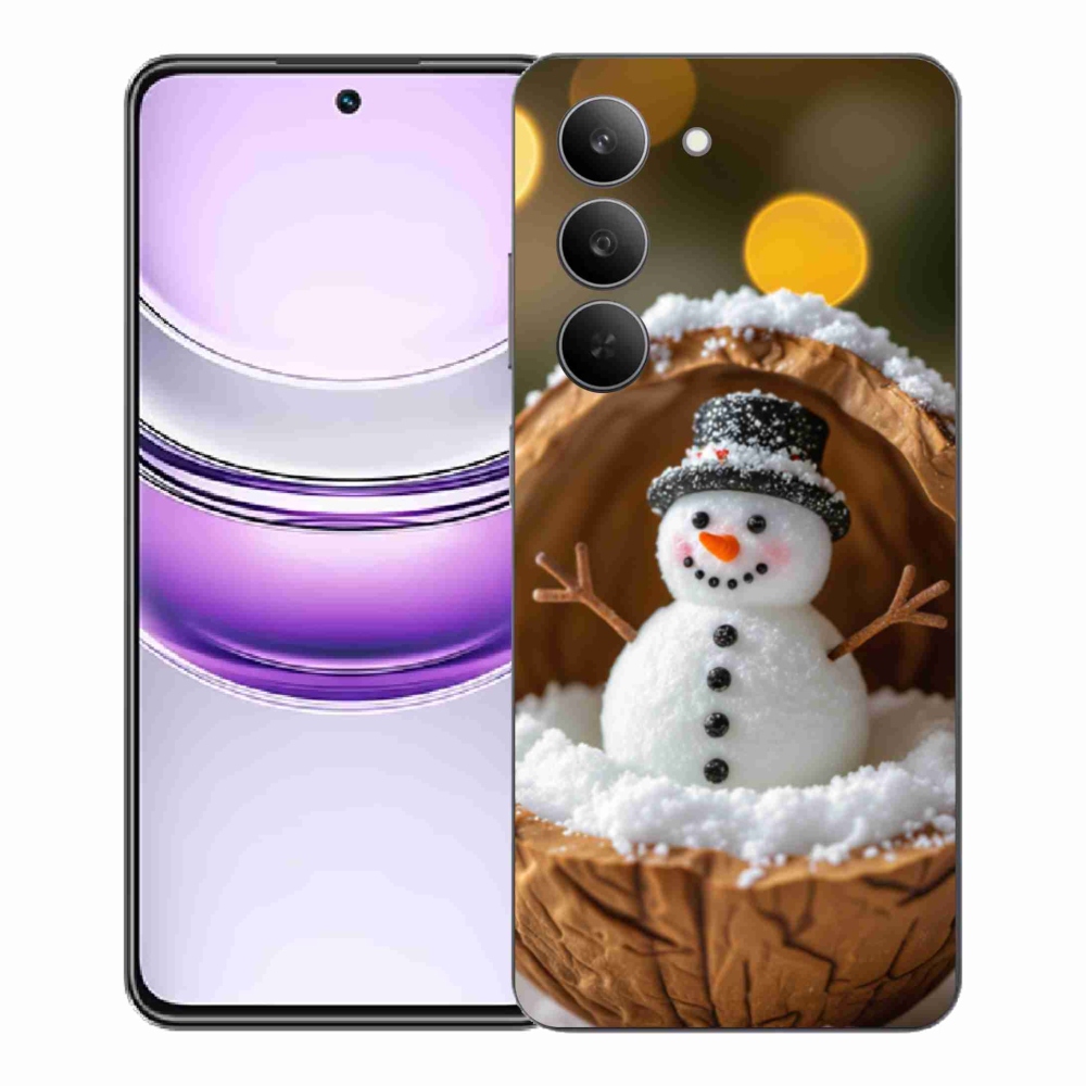 Gélový kryt mmCase na Realme 14x 5G - snehuliak 4