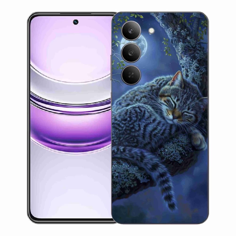 Gélový kryt mmCase na Realme 14x 5G - spiaca mačka
