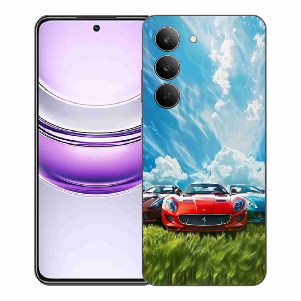 Gélový kryt mmCase na Realme 14x 5G - športové vozidlá