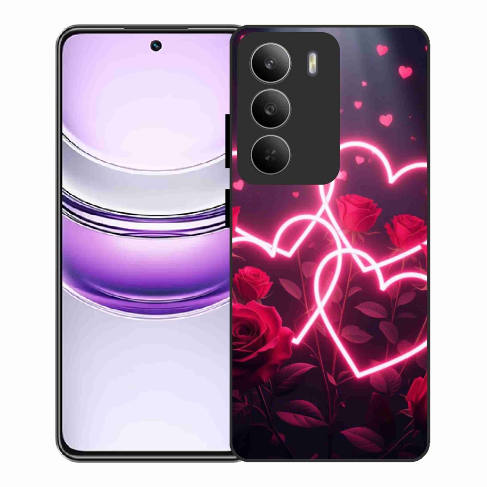 Gélový kryt mmCase na Realme 14x 5G - srdce lásky