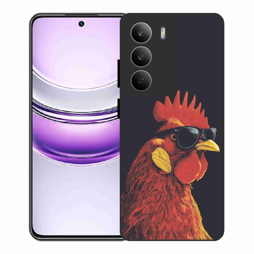 Gélový kryt mmCase na Realme 14x 5G - štýlový kohút