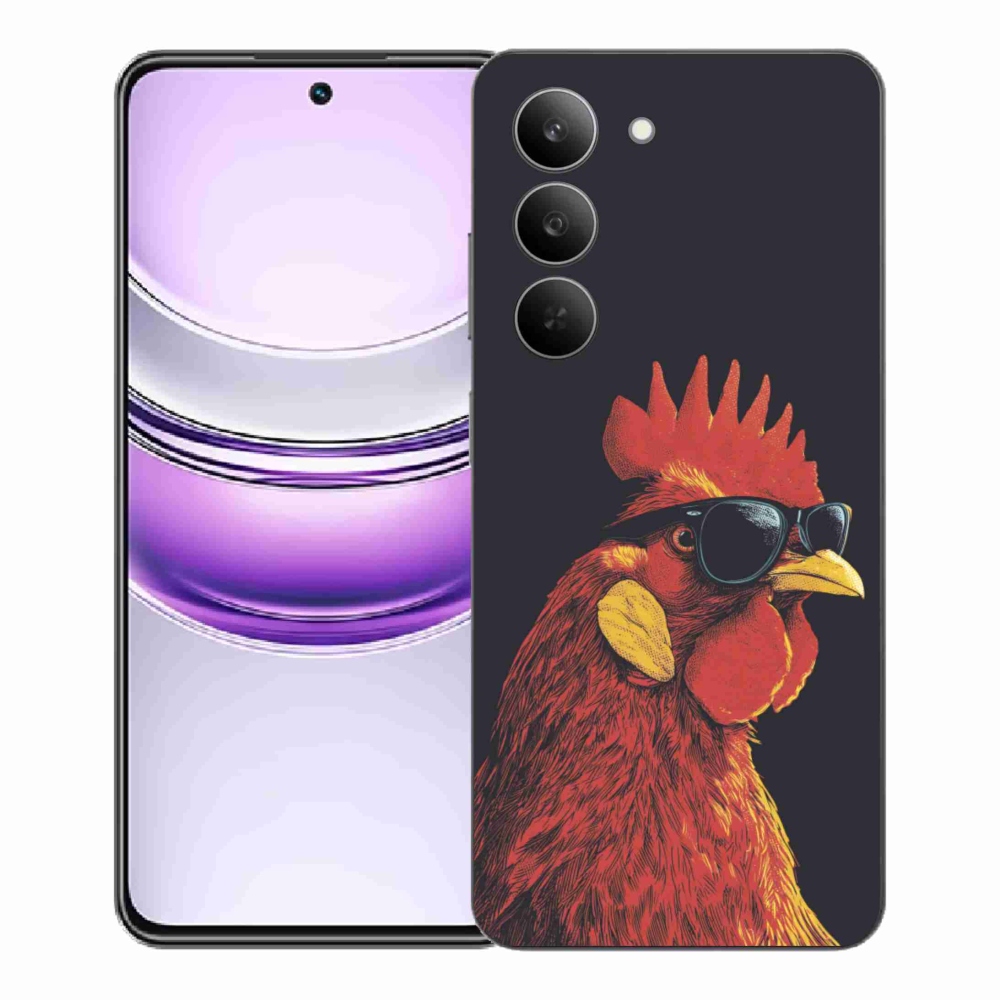 Gélový kryt mmCase na Realme 14x 5G - štýlový kohút
