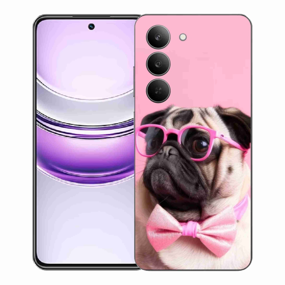 Gélový kryt mmCase na Realme 14x 5G - štýlový mops