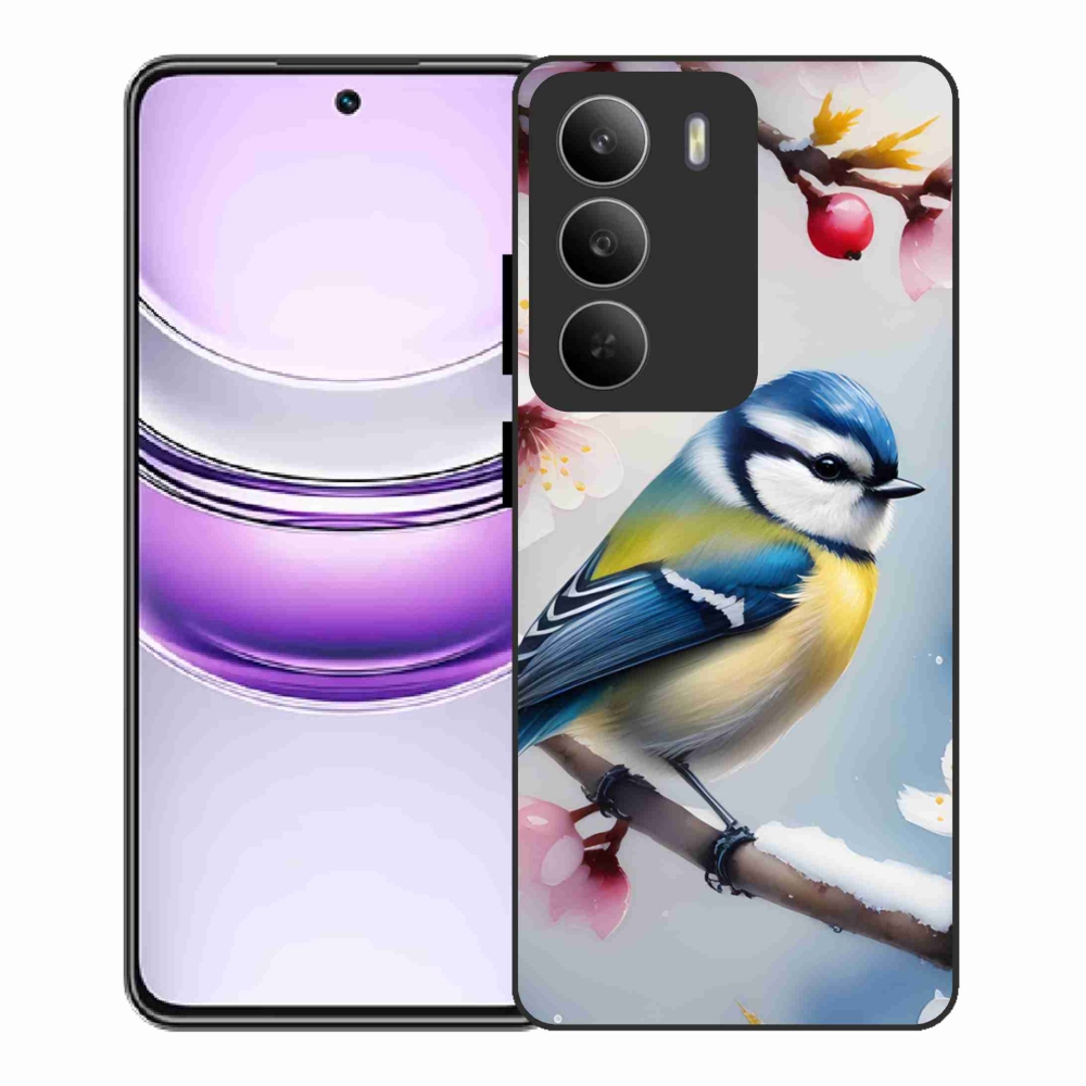 Gélový kryt mmCase na Realme 14x 5G - sýkorka