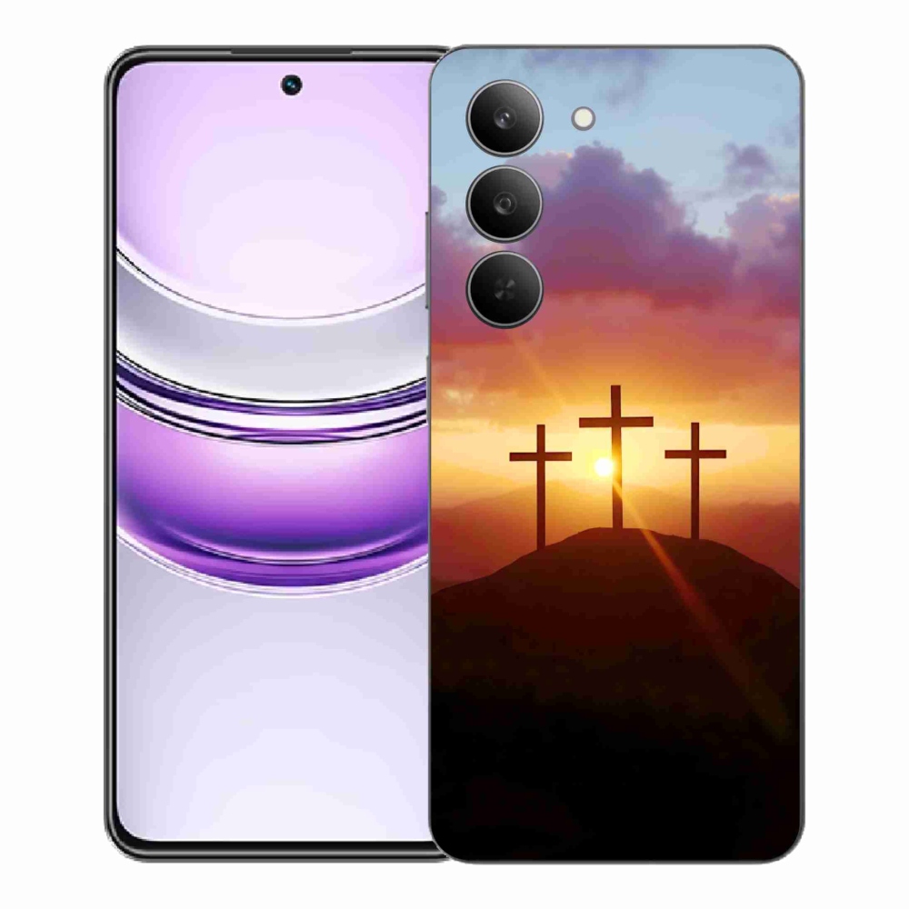 Gélový kryt mmCase na Realme 14x 5G - tri kríža