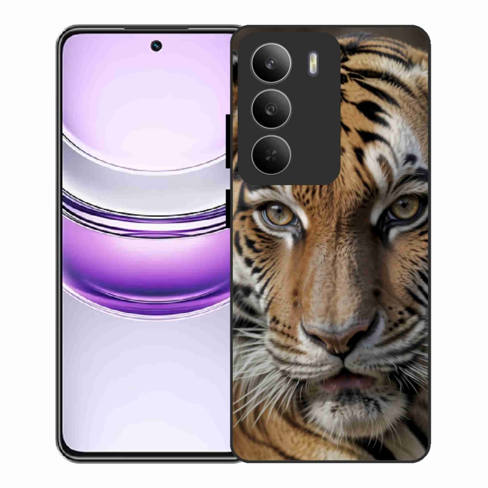 Gélový kryt mmCase na Realme 14x 5G - tigrie pohľad