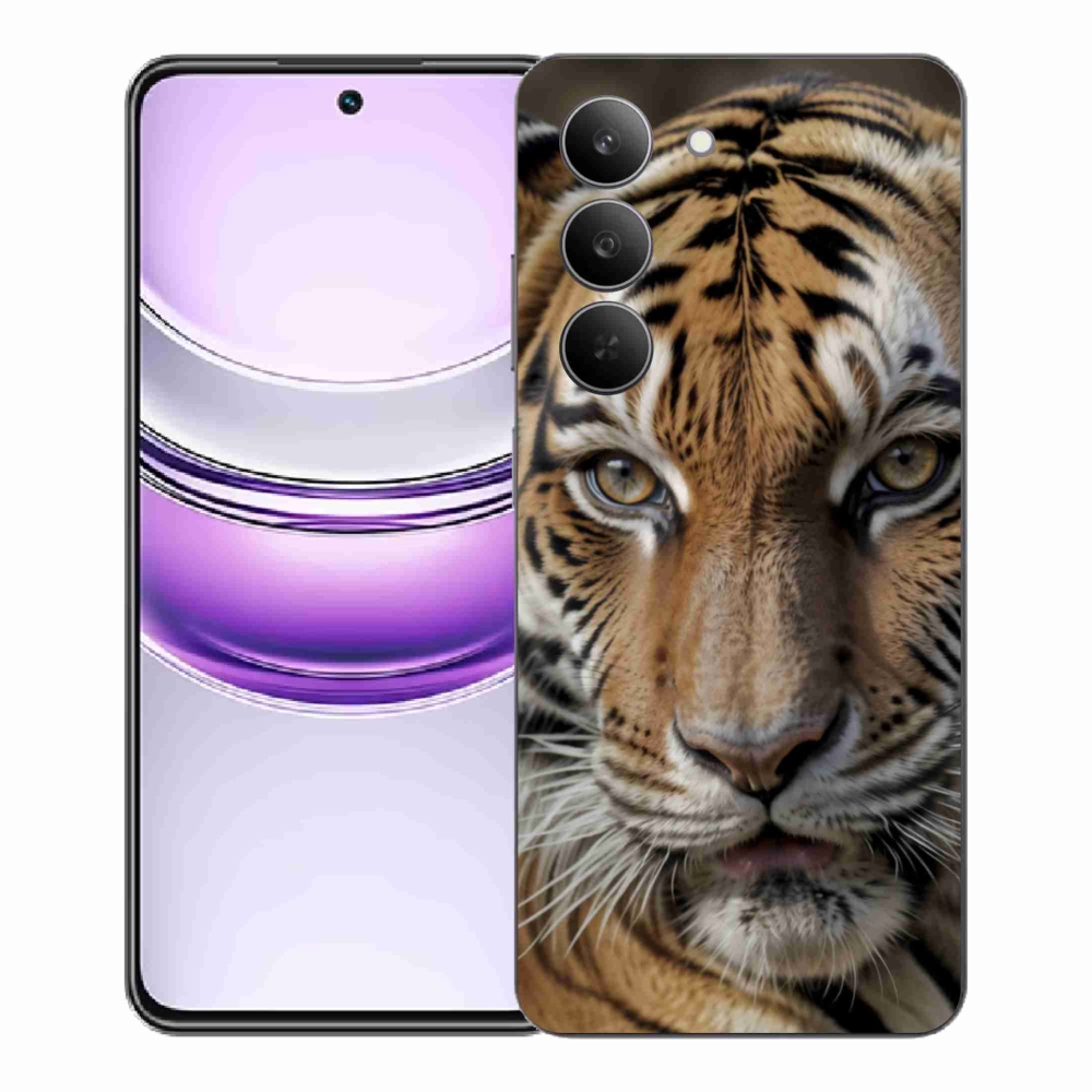 Gélový kryt mmCase na Realme 14x 5G - tigrie pohľad