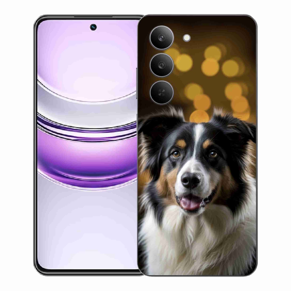 Gélový kryt mmCase na Realme 14x 5G - usmievavý austrálsky ovčiak
