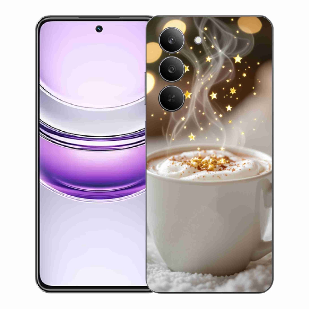 Gélový kryt mmCase na Realme 14x 5G - vianočný horúci nápoj