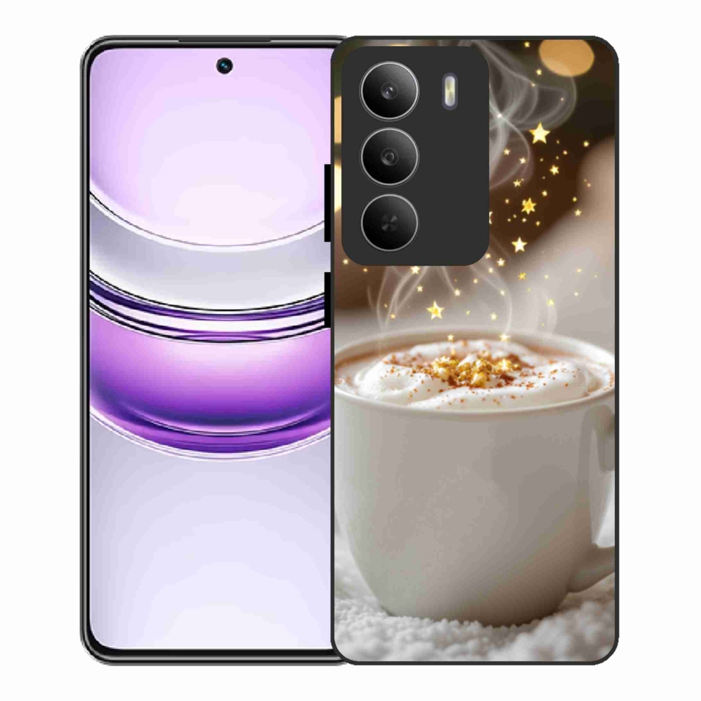 Gélový kryt mmCase na Realme 14x 5G - vianočný horúci nápoj