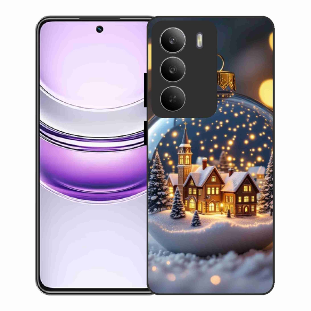 Gélový kryt mmCase na Realme 14x 5G - vianočné gule 4