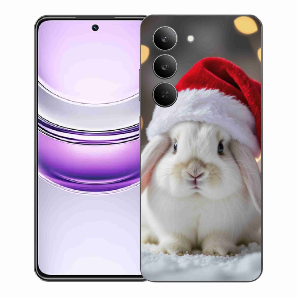 Gélový kryt mmCase na Realme 14x 5G - vianočný králik