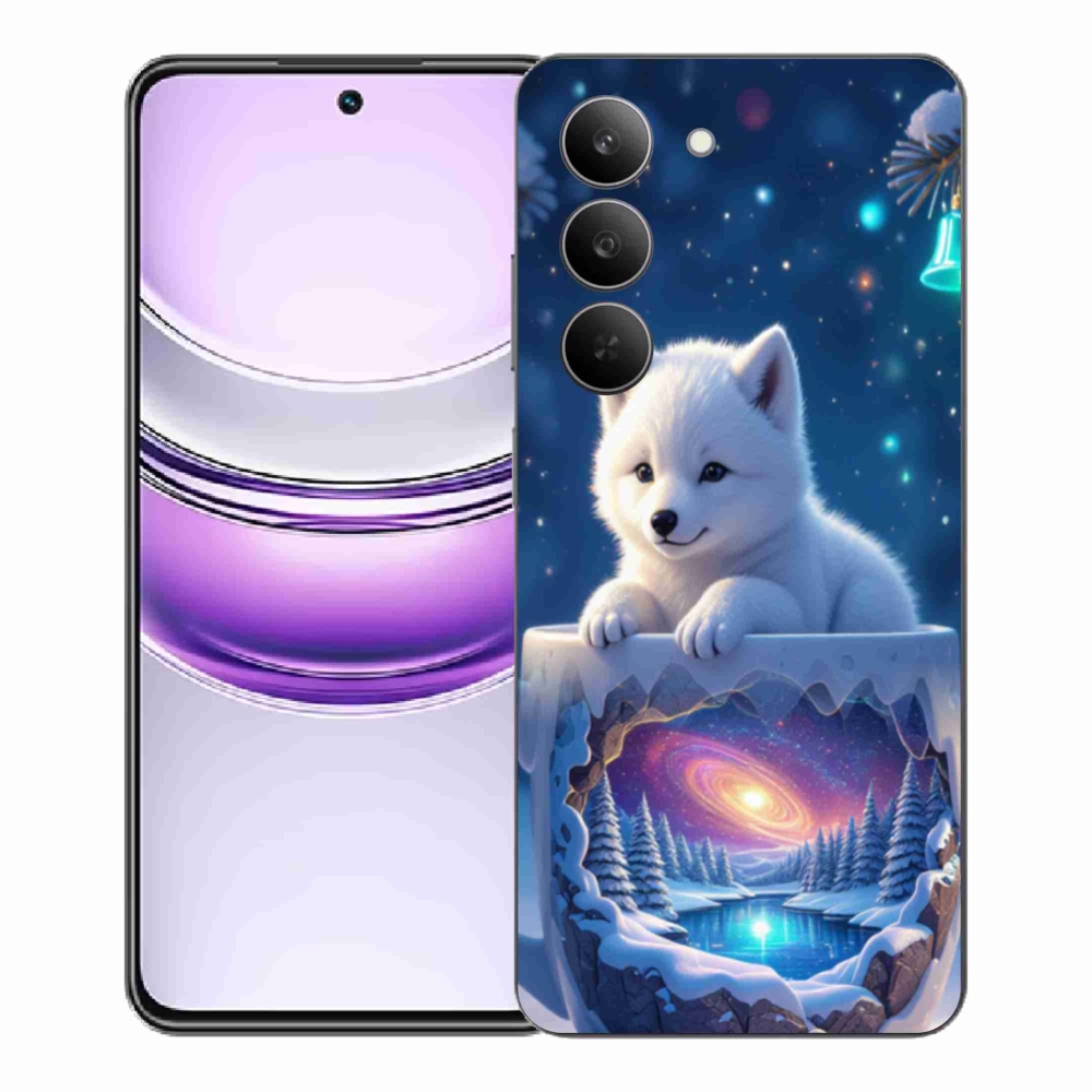 Gélový kryt mmCase na Realme 14x 5G - vianočné šteňa