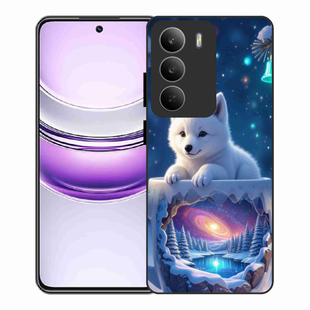 Gélový kryt mmCase na Realme 14x 5G - vianočné šteňa